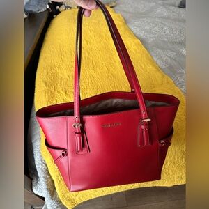Michael Kors Vibrant Red Travel Tote
